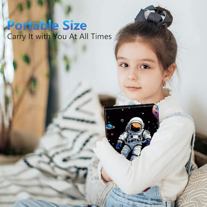 Photo Album 3.5x5 80 Photos Small Capacity PU Leather Cover, Astronaut in Outer Space Mini Photo Album 3.5x5 with Elastic band, Birthday Christmas Photo Albums Wedding Anniversary - color: Astronaut in Outer Space, size: 3.5*5 Holds 80 Photos