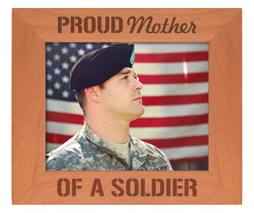 ThisWear Proud Mother Of A Soldier Wood Frame - Landscape 8x10 - color: Mother, size: 8x10 Photo - Landscape