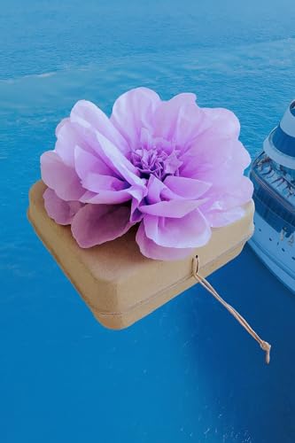 Biodegradable Water & Ocean Burial Urn – Cruise Approved | Ashes Scattering Ceremony – Lilac Flower (Medium)