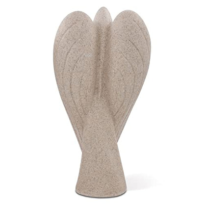 SIMON'S SHOP Praying Angel Statue, 9 Inch Spread Wings Angel Sculpture - color: Beige - Spread Wings