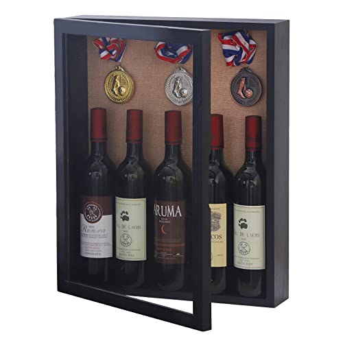 Large Shadow Box 16x20 Extra Deep Shadow Boxes Display Cases, Front Opening Shadow Boxes Bulk with Magnetic Door for Wedding Military Jersey Pet Memorial Ticket Stub Keepsakes - Black | Solid Wood; 16x20-Inch Display; 4-Inch External Depth; Magnetic Front