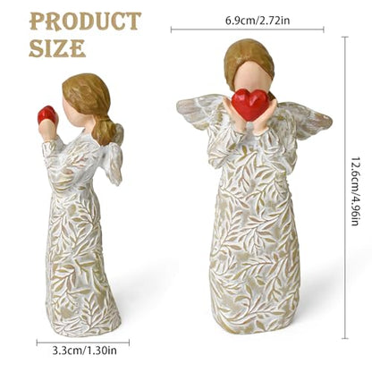 R S Trade Remembrance Angel Figurines, Sympathy Gifts for Loss of Loved One | Sculpted Hand-Painted Angel Statue Home Decor, Memorial Gifts for Loss of Mom Daughter, Grief Gifts for Women