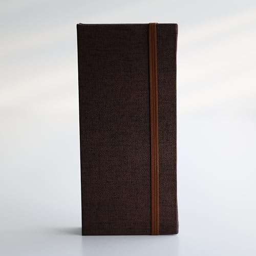 Photo Booth Photo Album - For Wedding or Party - Side Slide In 2X6 Picture Holder – Guest Book & Memory Keepsake – Linen Hard Cover With Band Keeps Photobooth Picture Prints Safe (ESPRESSO BROWN) - color: ESPRESSO BROWN