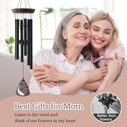 Memorial Wind Chimes for Outside, Sympathy Gift for Loss of Loved One - size: With Each