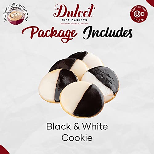 Dulcet Gift Baskets NY Style Black & White Cookies Favorite Gift Tin- Great for Thinking of You Gifts -holiday Celebrations-Get Well Thank You & Sympathy Wishes for Men, Women, Girls, boys - color: Thank You