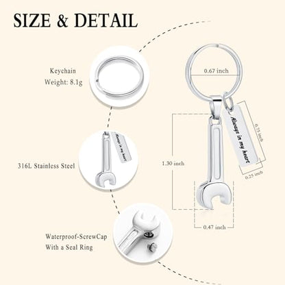 Oinsi Men's Cremation Jewelry Made Of 316L Stainless Steel Hammer Memorial Urn Necklace Pendant Keepsake Holder Jewelry For Ashes - color: B-Silver