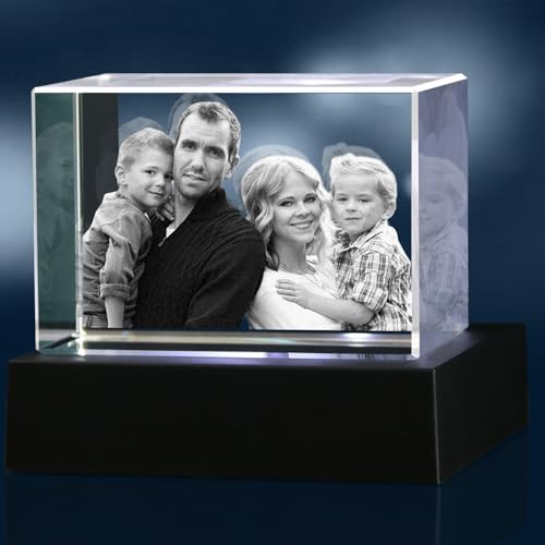 3D Crystal Photo, Personalized Photo Gift,Custom 3D Picture in Crystal,Customized Birthday, Anniversary, Memorial,Couples Gifts - color: Rectangle, size: X-Large
