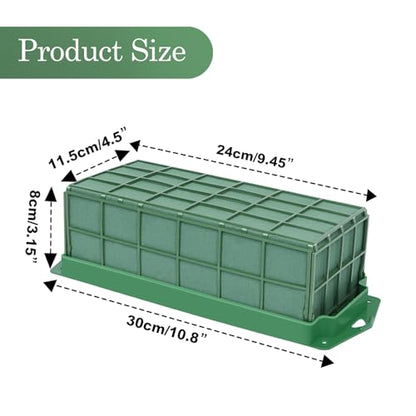 YOMUME 6 Packs Floral Foam Cage for Fresh and Artificial Flowers | Floral Foam Blocks with Cage for Weddings, Florists, Table Centerpieces, Floral arrangement - size: 6 Pcs