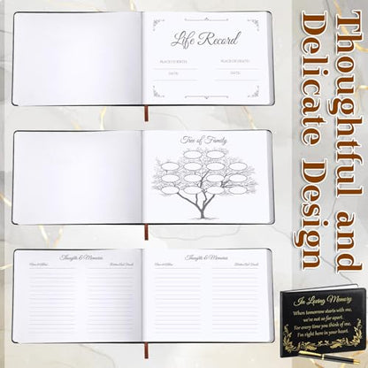 Yingzhao Memorial Funeral Guest Book with Pen 144 Pages Cardinal Funeral Guest Sign in Book for Memorial Service Celebration of Life Party Supplies in Loving Memory(Dove of Peace) - style: Dove of Peace