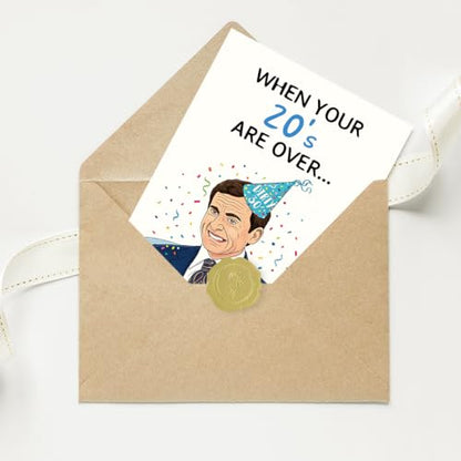 Funny 30th Birthday Card, Happy 30 Birthday Card for Women Men - color: BK-128