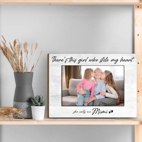 Grandmother Gifts Wooden Photo Display Picture Frames for Desk Grandchildren Pictures Frame Grandma Photo Frame for New Baby New Grandma Gifts First Time Pictures Gift Picture Frames 4x6 - Jk0258 - color: XK17