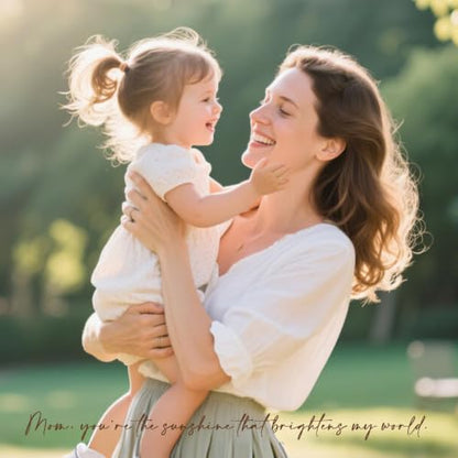 Best Mother Gifts from Daughter Unique Candle Holder Statue | with Flickering LED Light Sentimental Gifts for Mom Resin Mother Daughter Tealight Candle Holders Figurine (Frame for Free) - color: Gifts for Mom Set