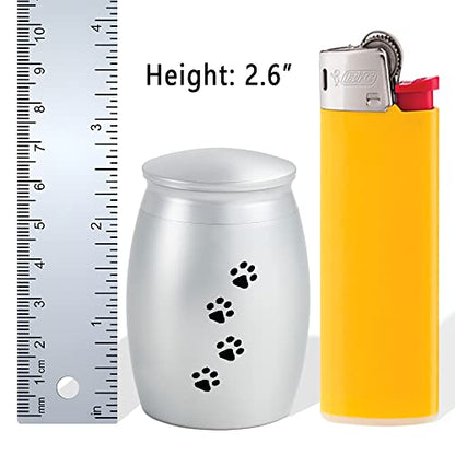 2.67 Inches Small Memorial Urns for Dog or Cat Ashes Set of 2 - color: Set of 2