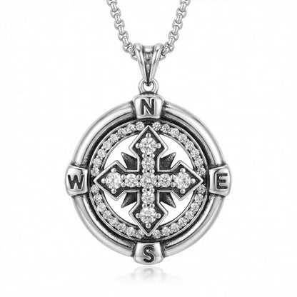 925 Sterling Silver Patron Saint Necklace Amulet Miraculous Medal Pendant Jewelry for Men Women with Friendship Talisman Travel Inspirational Gifts - color: black-J