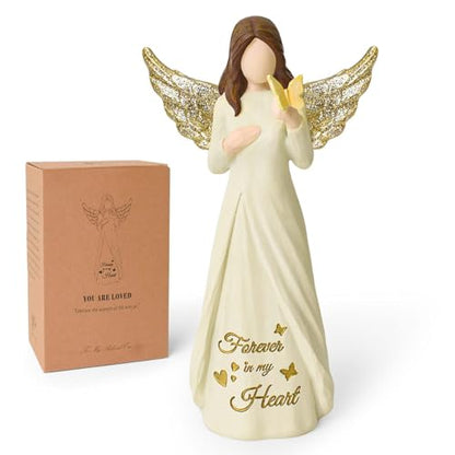 Butterfly Gifts for Women, Miscarriage Gifts for Mothers | Memorial Sympathy Gifts for Loss of Mom, Dad, Hand-Painted Remembrance Angel Gift - style: Miscarriage Gifts