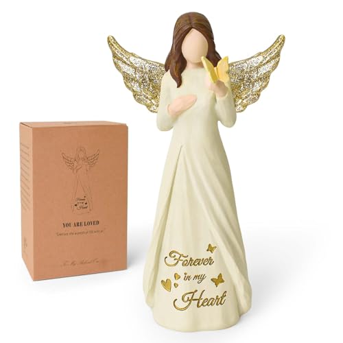 Butterfly Gifts for Women, Miscarriage Gifts for Mothers | Memorial Sympathy Gifts for Loss of Mom, Dad, Hand-Painted Remembrance Angel Gift - style: Miscarriage Gifts