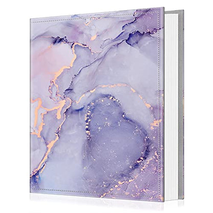 Fintie Photo Album 4x6 Photos - 600 Pockets Large Capacity Albums Book | Vegan Leather Cover, 4X6 Picture Keepsakes, Family/Wedding/Travel Memory Book, Baby/Kids/Boys/Girls Gift, Lilac Marble - color: Lilac Marble