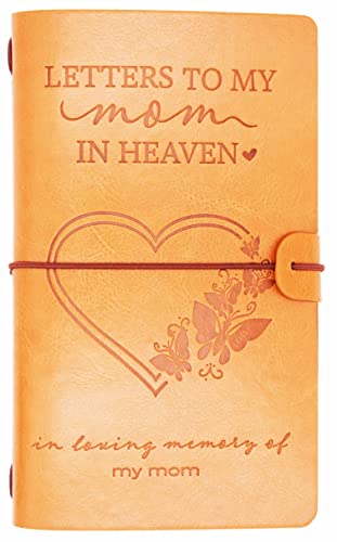 XPL Mothers Day Memorial Remembrance Bereavement Gift-Refillable Travel Photo Diary Journal-Those We Love Don't Go Away-Letters to My Mom in Heaven,In Loving Memory-Sympathy Gifts for Loss of Mom - style: 11-Letters to My mom in Heaven