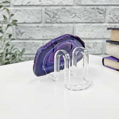 Plymor Clear Acrylic Ribbon-Style Display Easel, 1.875" H x 1.75" W x 2.625" D - size: 1.875" x 1.75" x 2.625"