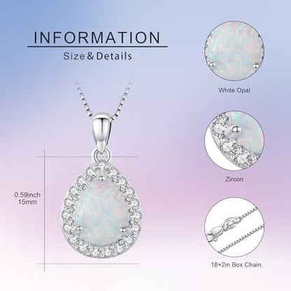 Urn necklace for Ashes 925 Sterling Silver Opal/Turquoise/Moonstone/Moss agate Pendant Cremation Memory Jewelry Keepsake Gifts for Women - style: Custom