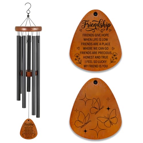 Friendship Gifts for Women Birthday Gifts Wind Chimes for Outside Wind Chimes Outdoor for Women Men Metal Windchimes for Outdoors, Indoors, Patio, Garden, Yard, Home Decor(Friendship) - size: Friendship