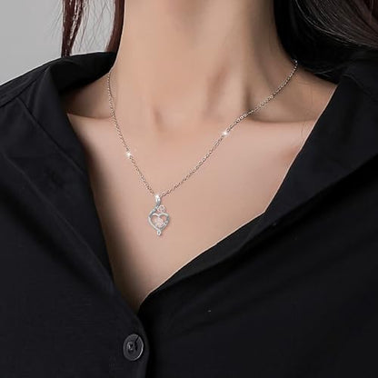 925 Silver Paw Print Pet Urn Necklace Cremation Memorial Pendant Jewelry | Pet Loss Keepsake Necklace Complete With Filling Kit,Sympathy Gift For Dog Cat Owners Grief Commemoration & Pet Tribute