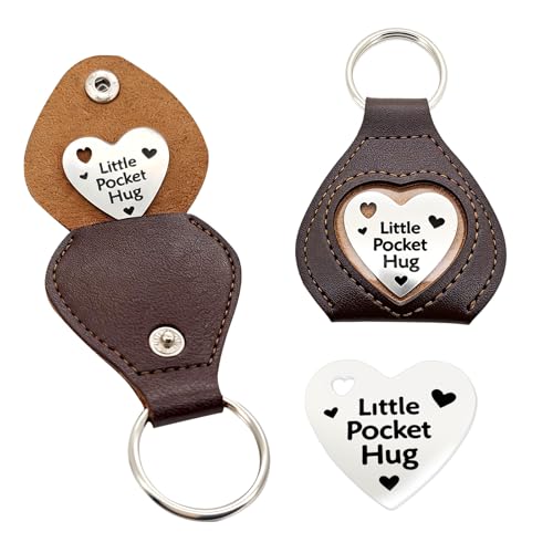 Pocket Hug From Heaven Gift for Women Men, Sympathy Memorial Keepsake for Loss of Loved One, Little Pocket Hug Encouragement Keychain for Grief Remembrance Support