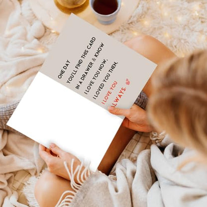 ICOOLYI Romantic Birthday Card & Gifts for Husband Boyfriend Him or Wife Girlfriend Her, Happy Anniversary Card & Gifts, Valentine Day, I Love You Always - color: WY-275