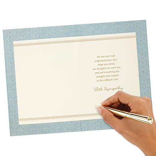 Hallmark Sympathy Card from All (Gold Foil Tapestry) (Pack of 2) - size: 17 (Pack of 2)