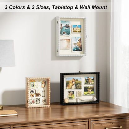 Love-KANKEI Deep Shadow Box Frame 11x14,Solid Wood Beaded Edge Frame,Black - color: Black, size: 11x14