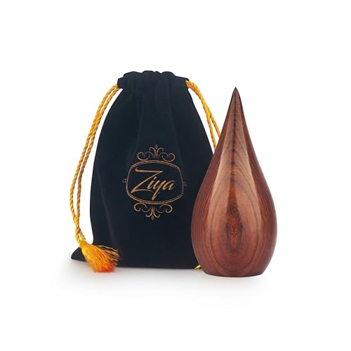ZIYA Wooden Teardrop Cremation Small Urns for Human Ashes Keepsake Adult Male Female - Mini Urn for Ashes for Women Men Child Decorative Memorial Funeral Urns for Ashes Pet Cat Dog with Bag