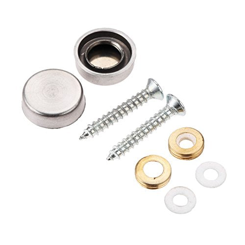 Screw Cap Covers Decorative Mirror Screws, Stainless Steel Screw Cap/Cover - size: 20mm