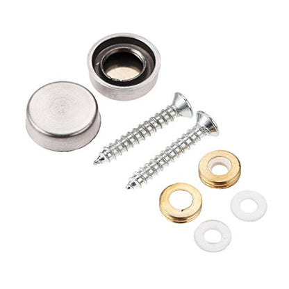 Screw Cap Covers Decorative Mirror Screws, Stainless Steel Screw Cap/Cover - size: 20mm