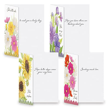 Current Sweet Wishes Thinking of You Cards with Envelopes - Assortment of 20 Greeting Cards, 10 Designs, Large 5" x 7" Thinking of You Cards for Women - style: Sweet Wishes