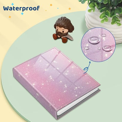 Fintie Photo Album 4x6 Photos - 52 Pockets Small Wallet Albums For Family - color: Fantacy Ombre