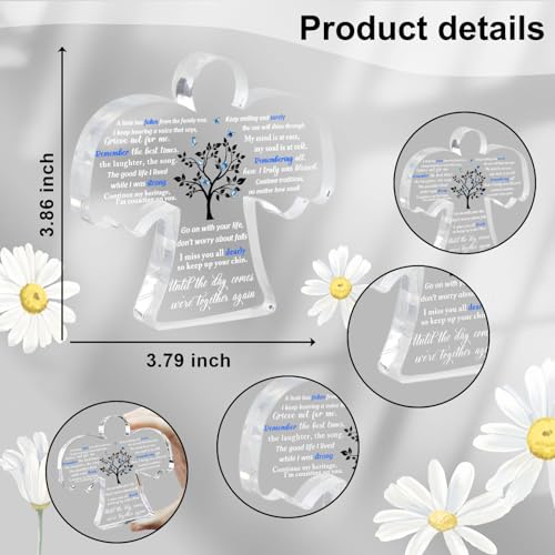 Condolence Gifts, Sympathy Gifts, Remembrance Gift, Memorial Angel Acrylic Decor Sign, Grieving Gift with Sympathy, Memorial Bereavement Sympathy Gifts for Loss of Loved One - style: 005