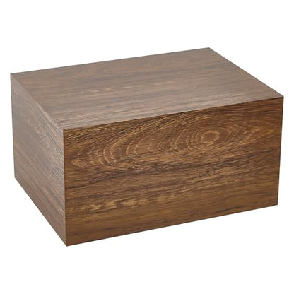 Wooden Burial Rectangle Cremation Urn Boxes for Human Ashes Adult （MDF | Funeral,Large capacity up to 240 Cubic Inches
