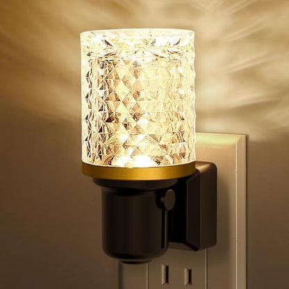 L LOHAS LED Night Light, 2 Pack Dimmable Night Lights Plug into Wall - color: Diamond-3000K, size: 2 Pack