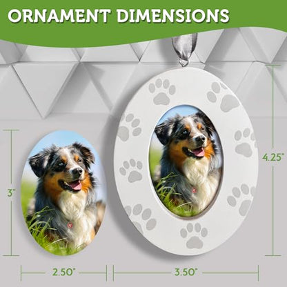 Green Pollywog Screenprinted Paw Print DIY Frame Ornament - style: Screenprinted Paw Picture Frame
