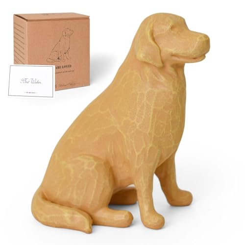 Lnrkai Golden Retriever Statue Gifts, Dog Memorial Gifts, Golden Retriever Decor for Bookshelf, Fireplace, Bedside Table - style: Golden retriever