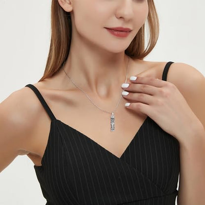 Flower Cute Animal Sterling Silver Pendant Urn Ashes Necklace for Women BF0709 - color: C *Tree Life 3