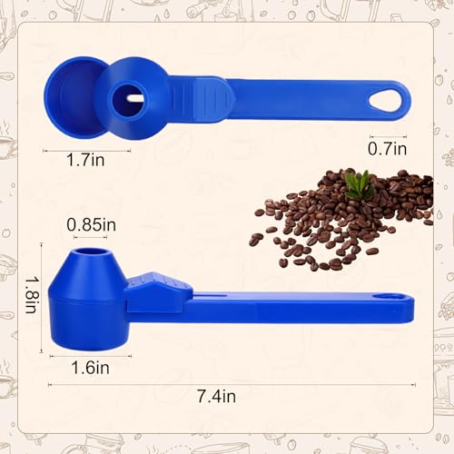 Palksky Coffee Scoop & Funnel for Reusable K Cup Refillable Coffee Pods,2 Tablespoon Coffee Measuring coffee Scooper,1PCS(Blue) - color: Blue