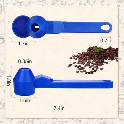 Palksky Coffee Scoop & Funnel for Reusable K Cup Refillable Coffee Pods,2 Tablespoon Coffee Measuring coffee Scooper,1PCS(Blue) - color: Blue