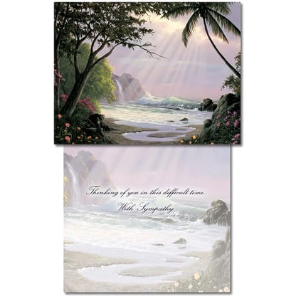 Leanin' Tree Words of Comfort Sympathy Cards, 12 Bulk with Envelopes | Made In USA, For Loss Of Loved One, Elegant Bereavement Condolences Card Collection, to Show Your Support