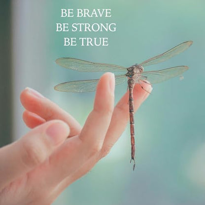 Dragonfly Gifts Women, Inspirational Encouragement Dragonfly Gift Ideas | Hardcover Notebook Gold Foil 200 Pages A5 Lined, Dragonfly Themed Gift for Dragonfly Lover Friend Birthday Holiday Christmas - color: Sage Green