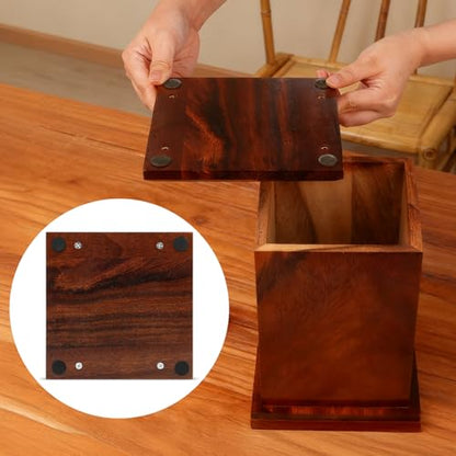 Walnut Wooden Urn for Human Cremation Ashes, Handcrafted Up to 200lbs Adult | 100% solid walnut, vertical style, ideal size for men & women