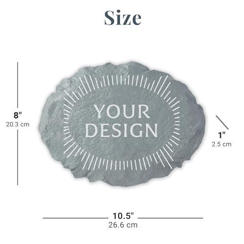 Let's Make Memories Personalized in Memory Sympathy Garden Stone - Memorial Marker – Condolences - style: In Loving Memory