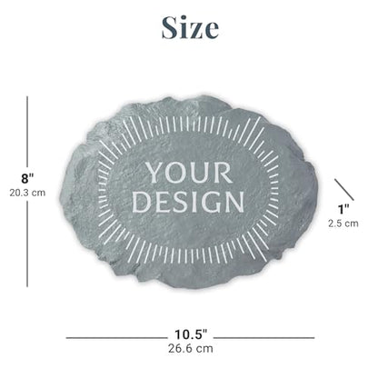 Let's Make Memories Personalized in Memory Sympathy Garden Stone - Memorial Marker – Condolences - style: In Loving Memory