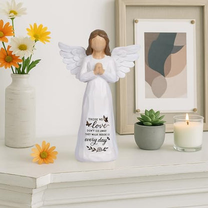 Sympathy Gifts for Loss of Loved One Grief Gift for Women Angel Figurine for Loss of Father Mother Memorial Remembrance Gift Sculpted Hand-Painted Figurines - style: Angels 2