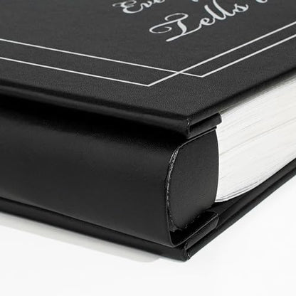 Photo Album 4x6 1200 Photos Leather Cover Wedding Photo Albums Extra Large Capacity Picture Book with Beautiful Prints Presents for Wedding Baby Vacation Black - color: Black, size: 1200 Pockets